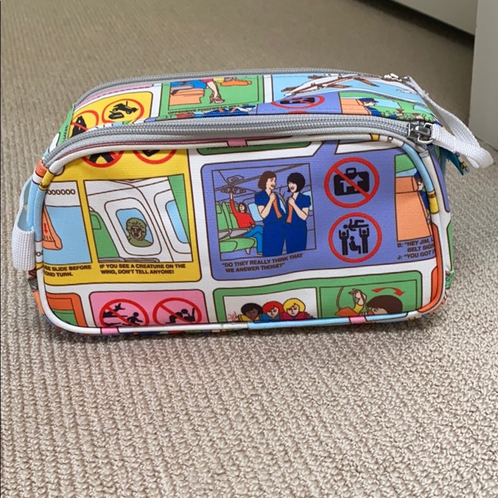 Large Canvas Cosmetic or Toiletry Bag.
